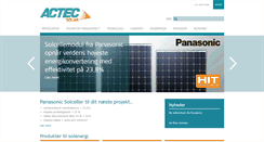 Desktop Screenshot of actecsolar.dk