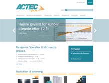 Tablet Screenshot of actecsolar.dk